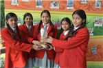Aditi,Surbhi,Angel,Saumya. First in Inter School Drawing and Pianting competition.